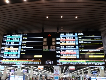 難波駅から和歌山市駅の乗車記録(乗りつぶし)写真