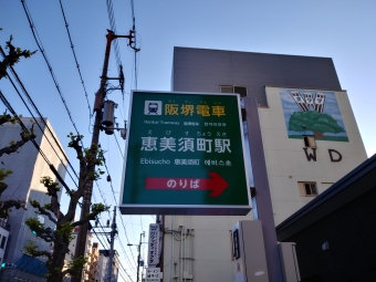 恵美須町停留場から住吉鳥居前停留場の乗車記録(乗りつぶし)写真