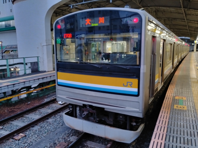 鉄道乗車記録の写真:乗車した列車(外観)(3)        「下り終電　17:40発」
