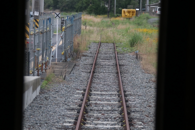 鉄道乗車記録の写真:車窓・風景(10)        「ここからスイッチバックです」