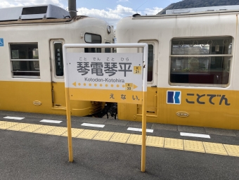 琴電琴平駅から高松築港駅の乗車記録(乗りつぶし)写真