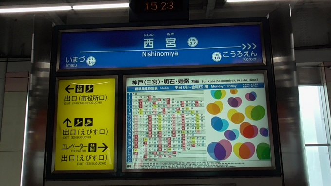 鉄道乗車記録の写真:駅名看板(1)        「関西遠征2日目（関西初日）」