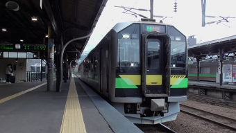 札幌駅から小樽駅の乗車記録(乗りつぶし)写真