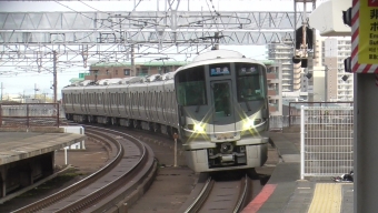 大津京駅から京都駅の乗車記録(乗りつぶし)写真