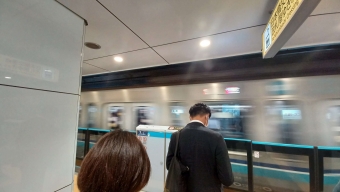 日本橋駅から西船橋駅の乗車記録(乗りつぶし)写真