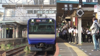我孫子駅から成田駅の乗車記録(乗りつぶし)写真