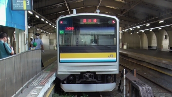 鶴見駅から横浜駅の乗車記録(乗りつぶし)写真