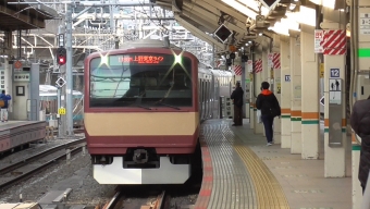 東京駅から上野駅の乗車記録(乗りつぶし)写真
