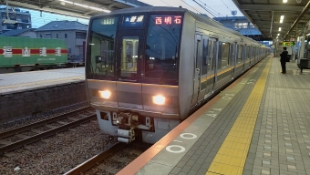 須磨駅から西明石駅の乗車記録(乗りつぶし)写真