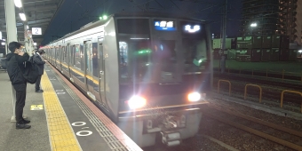 鷹取駅から京都駅の乗車記録(乗りつぶし)写真