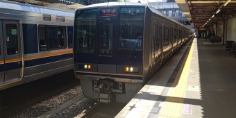 松井山手駅から木津駅の乗車記録(乗りつぶし)写真