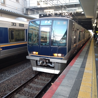 尼崎駅から京都駅の乗車記録(乗りつぶし)写真