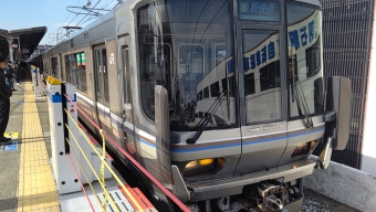 明石駅から京都駅の乗車記録(乗りつぶし)写真
