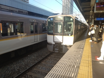 尼崎駅から大和西大寺駅の乗車記録(乗りつぶし)写真