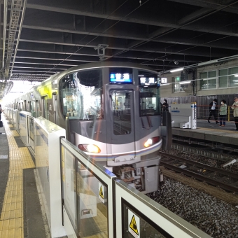 高槻駅から京都駅の乗車記録(乗りつぶし)写真