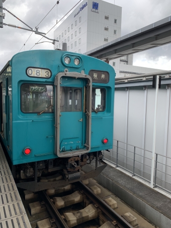 奈良駅から桜井駅の乗車記録(乗りつぶし)写真