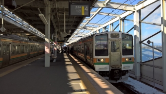 高崎駅から伊勢崎駅の乗車記録(乗りつぶし)写真