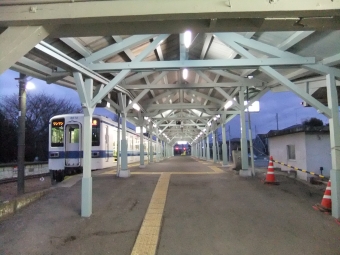 西小泉駅から東小泉駅の乗車記録(乗りつぶし)写真
