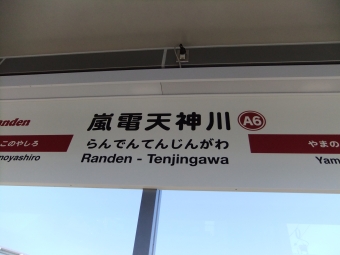 嵐電天神川駅から西大路三条駅の乗車記録(乗りつぶし)写真