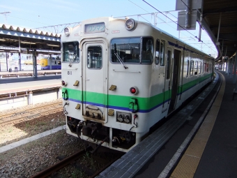 函館駅から江差駅の乗車記録(乗りつぶし)写真
