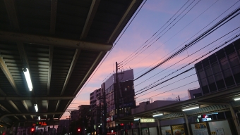 町屋駅前停留場から熊野前停留場の乗車記録(乗りつぶし)写真