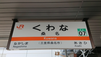 亀山駅から桑名駅の乗車記録(乗りつぶし)写真