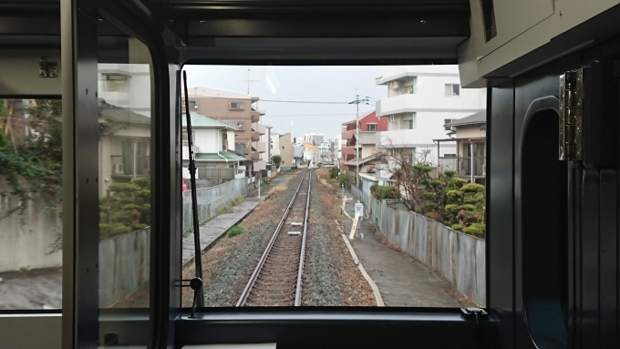 鉄道乗車記録の写真:車窓・風景(1)        「最後尾からの展望」