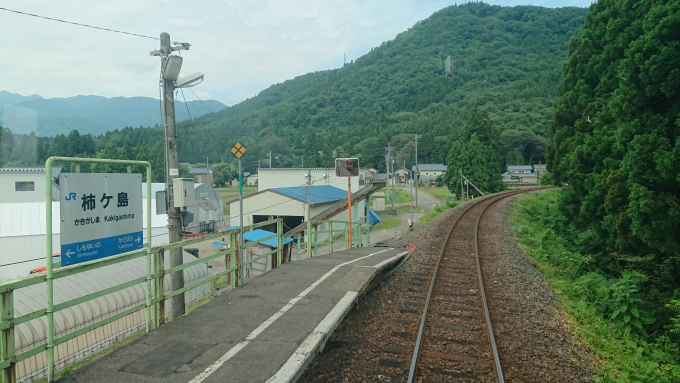 鉄道乗車記録の写真:駅舎・駅施設、様子(3)        「列車最後尾より。」
