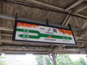一ノ関駅 写真:駅名看板