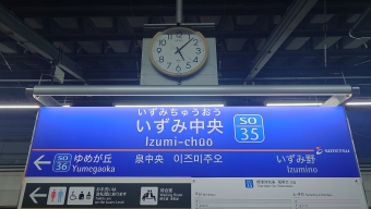 いずみ中央駅 写真:駅名看板