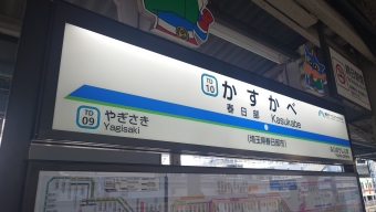 春日部駅から大宮駅の乗車記録(乗りつぶし)写真