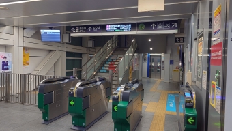 扇大橋駅から江北駅の乗車記録(乗りつぶし)写真
