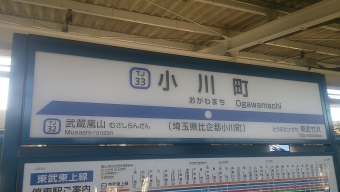 小川町駅から池袋駅:鉄道乗車記録の写真