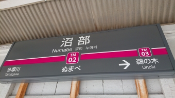 沼部駅から蒲田駅の乗車記録(乗りつぶし)写真