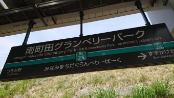 南町田グランベリーパーク駅 写真:駅名看板