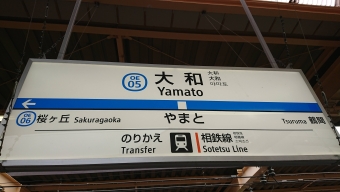 相模大野駅から大和駅の乗車記録(乗りつぶし)写真