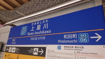 上星川駅 写真:駅名看板