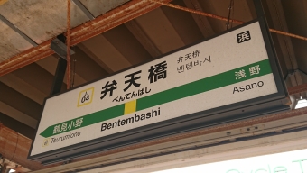 弁天橋駅から鶴見駅の乗車記録(乗りつぶし)写真