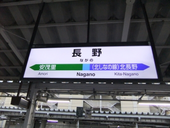 長野駅から戸狩野沢温泉駅の乗車記録(乗りつぶし)写真