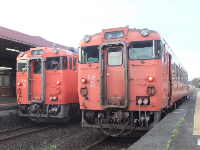鉄道乗車記録の写真:乗車した列車(外観)(1)        「右に乗車。」