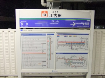 江古田駅から池袋駅の乗車記録(乗りつぶし)写真