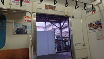 品川駅から日暮里駅の乗車記録(乗りつぶし)写真