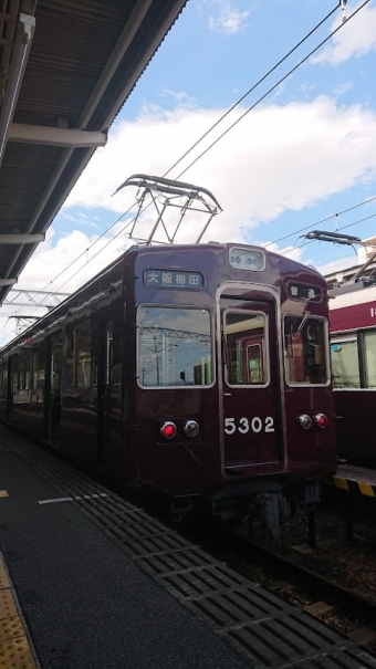 北千里駅から淡路駅の乗車記録(乗りつぶし)写真