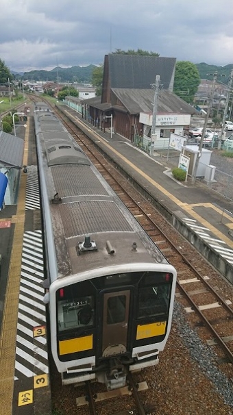 上菅谷駅から山方宿駅の乗車記録(乗りつぶし)写真