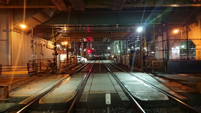 鉄道乗車記録の写真:駅舎・駅施設、様子(1)        「踏切より撮影」