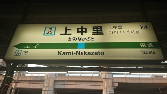 上中里駅から赤羽駅の乗車記録(乗りつぶし)写真
