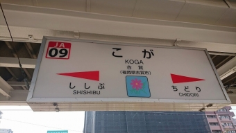 博多駅から古賀駅の乗車記録(乗りつぶし)写真