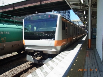 立川駅から八王子駅の乗車記録(乗りつぶし)写真