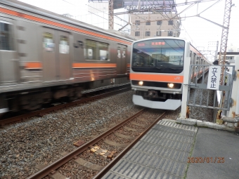 新松戸駅から新八柱駅の乗車記録(乗りつぶし)写真