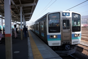 南松本駅から富士見駅の乗車記録(乗りつぶし)写真